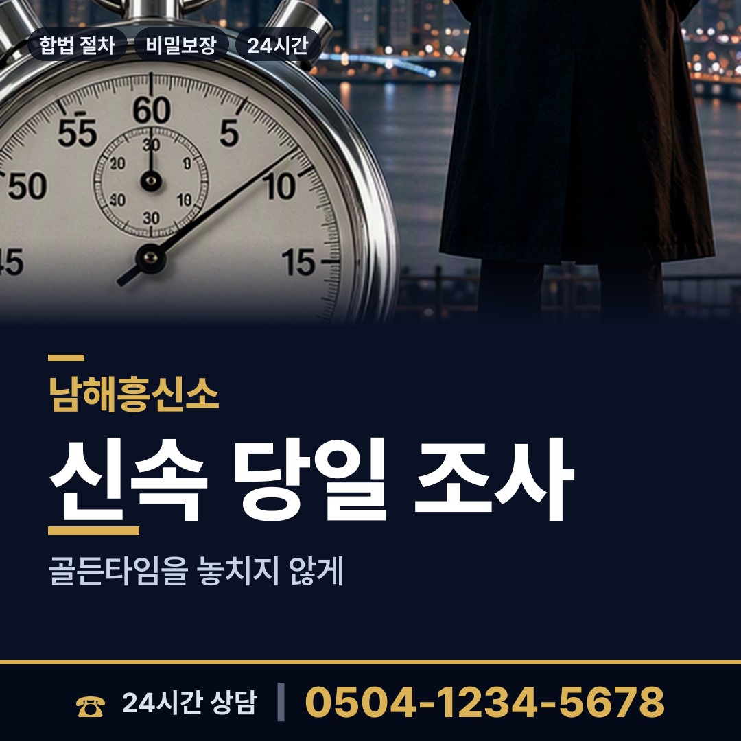 남해 설천면 민간조사 상담 안내